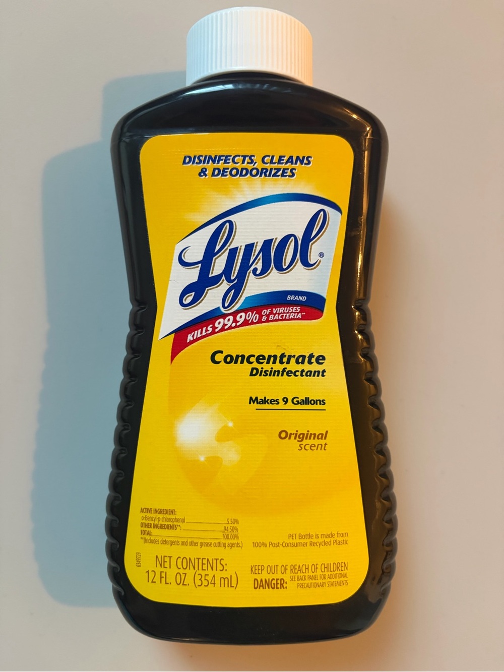 (1) Lysol Disinfectant Concentrate Original Scent 12 oz Discontinued